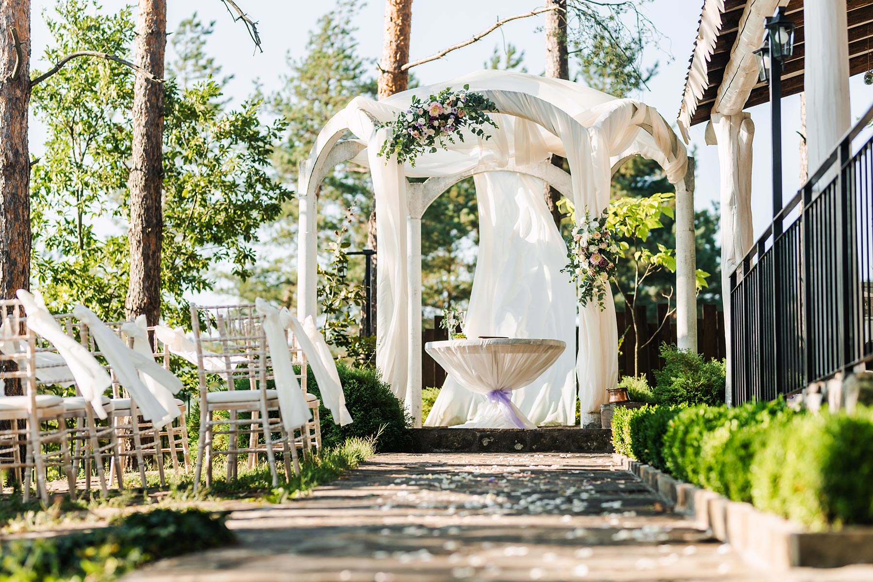 draping wedding