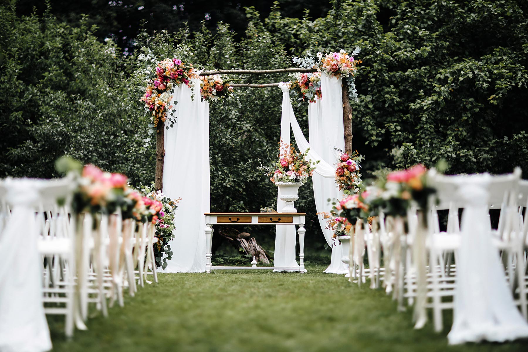 draping wedding