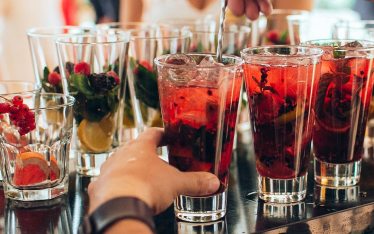alcohol at wedding